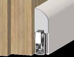 Dichtungen für Holz- und Metalltüren SCHALL-EX L-15 FS Höchste Schalldämmung zum Nachrüsten für Bodenspalte bis 20 mm klipsbares Abdeckprofil verdeckte