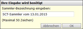 Ablauf der Erstellung einer Sammel-Buchung: Eine Sammel-Buchung ist eine unter einem frei-wählbaren Sammlernamen gespeicherte Gruppe von Einzelbuchungen.