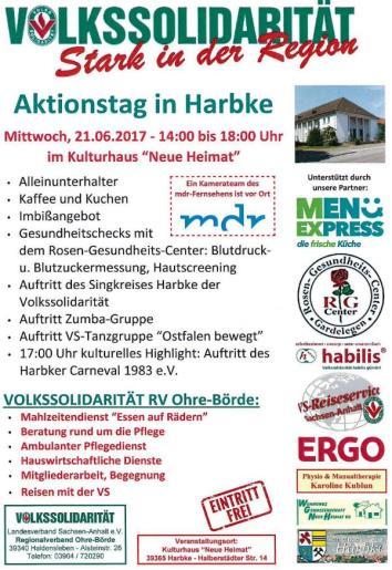 Ausgabe 02-17 Regionalverband Ohre-Börde Seite 5 Zu einem Frühlingsfest hat die Ortsgruppe Weferlingen alle Ortsgruppen der umliegenden Orte eingeladen.