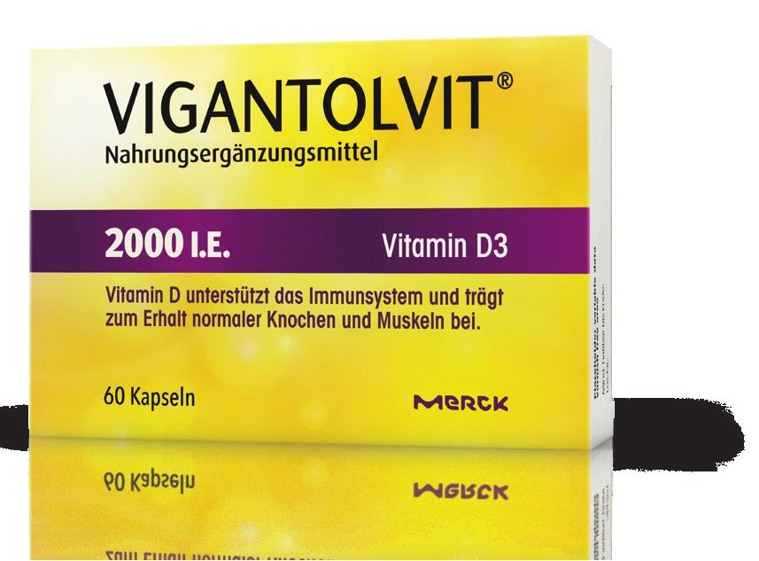 Für gesunde Knochen & Muskeln: VIGANTOLVIT VIGANTOLVIT liefert Vitamin D, das die Aufnahme von Calcium in deinem Körper unterstützt und dir dabei hilft, die normale Knochen- und Muskelfunktion zu