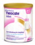 62 7.11 Neocate für Säuglinge und Kleinkinder Neocate Infant Elementardiät für Säuglinge von 0-12 Monaten zur ausschließlichen und ergänzenden Ernährung geeignet Elementardiät auf Basis