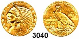 , vorzüglich** 250,- 3037 5 Dollars 1909, Philadelphia GOLD (7,52 g FEIN).