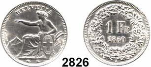 ... Vorzüglich - prägefrisch 250,- 2826 1 Franken 1850 A, Paris.