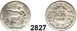 ... Vorzüglich - prägefrisch 180,- 2827 1/2 Franken 1850 A, Paris.