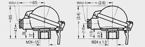 24 inch) beidseitig mit Gewinde Außendurchmesser Innengewinde M18 x 1,5 (einschließlich für