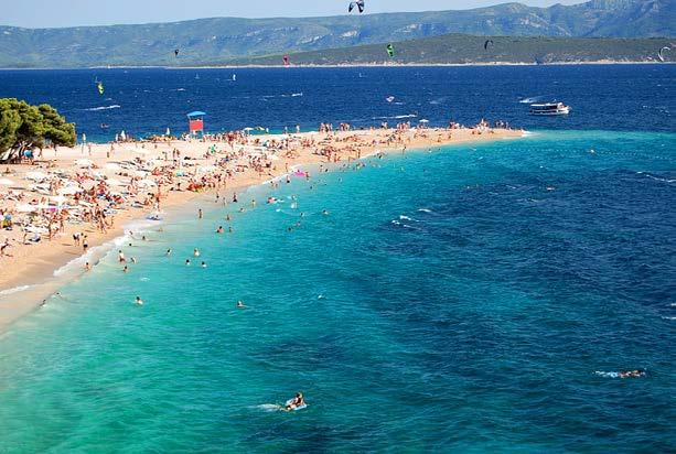 bekannte und der schönste Strand in Kroatien.