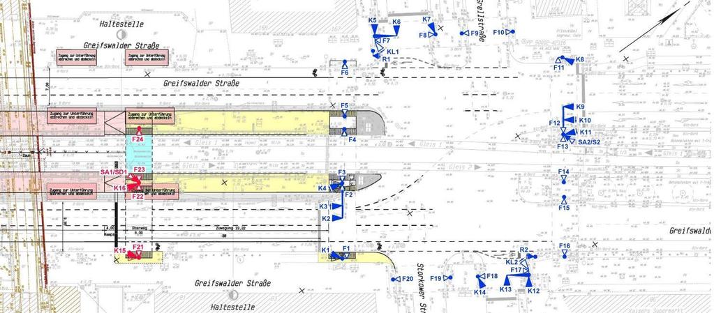 8 2. Planung Direkte Anbindung S-Bahnvorhalle an Tram-Haltestellen auf Straßenebene Barrierefreie Verbindung S-Bahn zur Straßenebene durch Aufzug Versetzen der