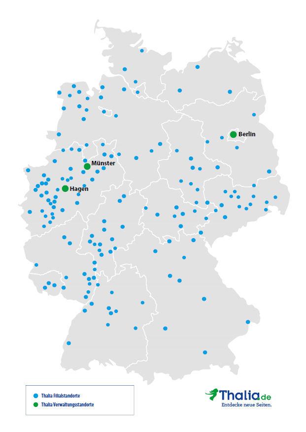 Anzahl der Filialen in den deutschen Bundesländern: 52 Filialen in Nordrhein-Westfalen 31 Filialen in Niedersachsen/Bremen 28 Filialen in Sachsen 18 Filialen in Berlin/Brandenburg 15 Filialen in