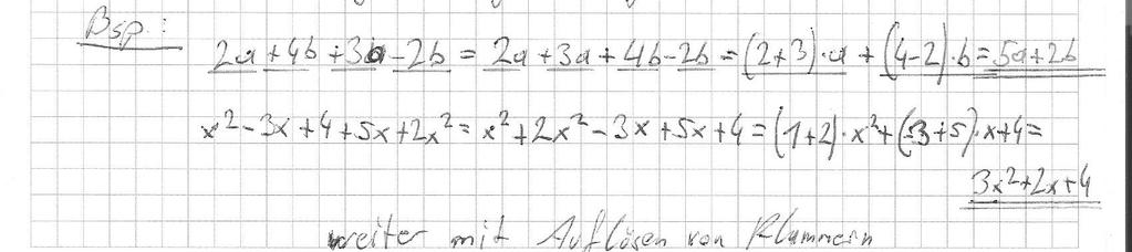 2.1) Rechnen mit Termen (keine Polynomdivision, keine Partialbruchzerlegung) 2.
