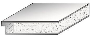 Vollspanplatte Deckplatten: beidseitig Dünnspanplatte nach DIN EN 312   25 kg/m²
