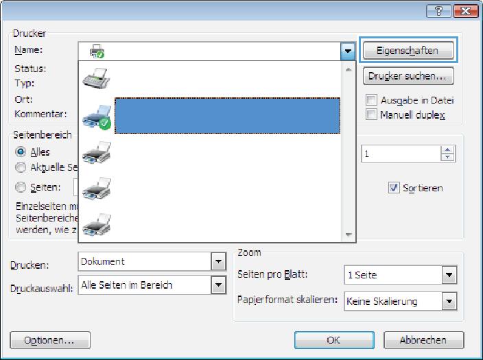 Druckaufträge (Windows) Druckanleitung (Windows) Automatisches Drucken auf beiden Seiten (Windows) Manueller beidseitiger Druck (Windows) Drucken mehrerer Seiten pro Blatt (Windows) Auswählen der