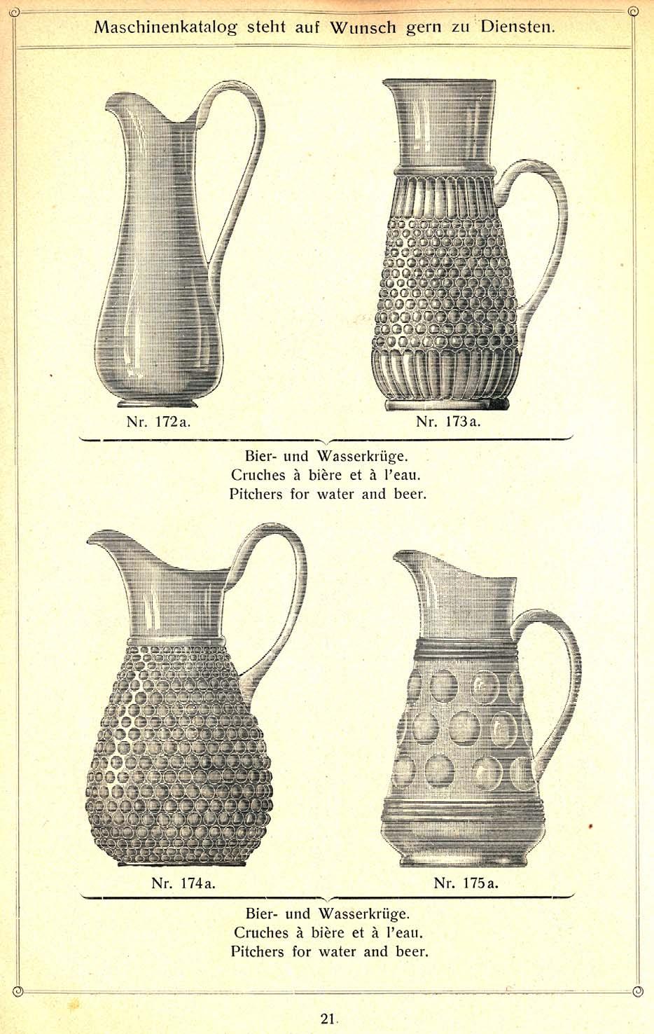 Abb. 2015-1-02/24; MB Kutzscher um 1912, Katalog für Flaschenformen, Tafel 21,