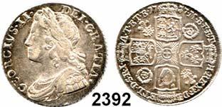 Spink 3590.... Sehr schön 50,- Georg I. 1714 1727 2390 Shilling 1723. 5,95 g. Spink 3647.