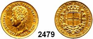 2 Lire 1844, Genua. Pagani 281.... Kratzer, vorzüglich+ 250,- 2481 - Viktor Emanuel II. 1849-1861(1878). 20 Lire 1852 (Anker), Genua. GOLD (5,8 g FEIN). Montenegro 7. Craig 126.1. Fb. 1147.