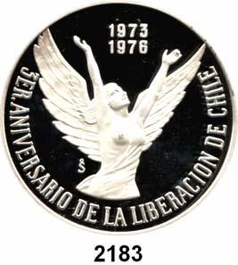 ...Polierte Platte 35,- Chile 2182 10 Pesos 1968. 150.