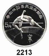 ...Polierte Platte 120,- 2213 5 Yuan 1984. Schön 72. KM 97.