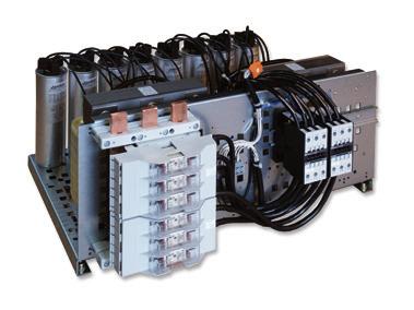 Einschubtechnik Verdrosselte Kondensatormodule (Oberschwingungsfilter) in Einschubtechnick Anwendung Automatisch geregelte BLK-Module für den Einbau in vorhandene Schaltschränke bzw.
