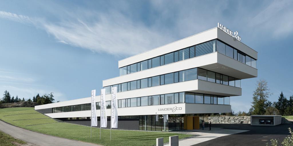 NEUE ZENTRALE IN WERNBERG Projekt Bürogebäude Ort Wernberg / A Auftraggeber Haider & Co Beauftragung Juni 2014 Baubeginn September 2015