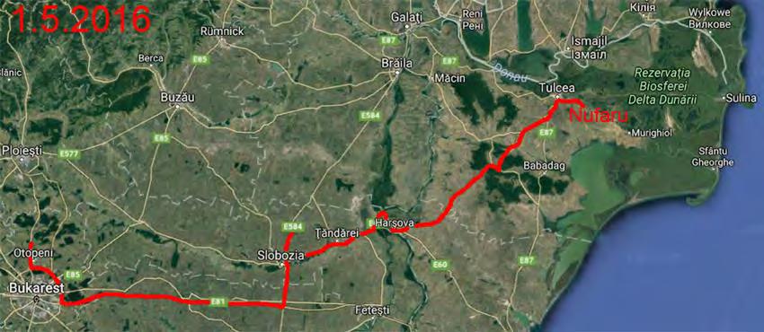 Reiseroute: 1.Mai: Karte: GoogleMaps Gegen Mittag landen wir in Bukarest, wo uns unser Reiseleiter Dragos bereits erwartet.