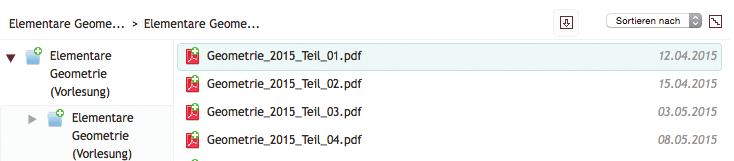 Druckersymbol kann ein PDF erzeugt werden Material herunterladen Ein Doppelklick auf die Datei startet den Download Um einen kompletten Ordner als Zip-Datei herunterzuladen, markieren