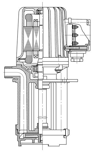 4. Aufbau und Funktion Seite 14 DE 4. Aufbau und Funktion 4.1 PR Das nebenstehende Bild zeigt den prinzipiellen Aufbau der Pumpenbaureihe PR4. Die Pumpen werden im Saugbetrieb eingesetzt.