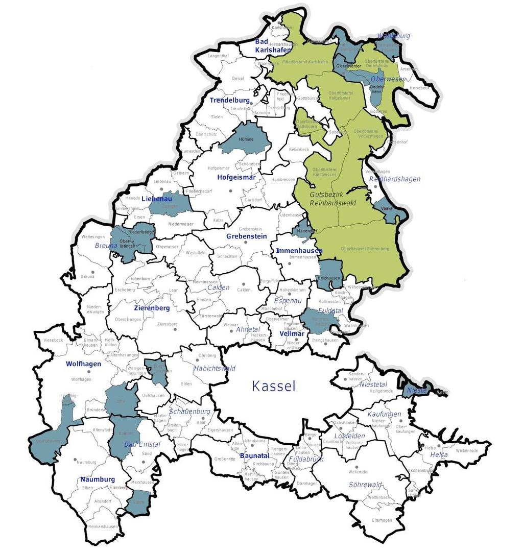 Unser Dorf hat Zukunft Regionalentscheid 2014 LANDKREIS KASSEL 19 Orte im Landkreis nahmen