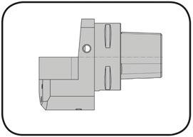 Basic toolholder with polygon shank for cassettes type OE.0000.