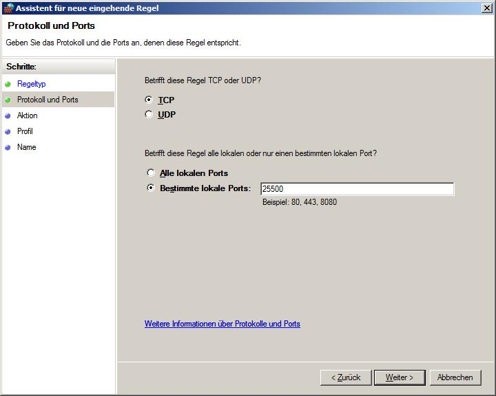 Unter Windows Server 2012 können Sie diese mit der Suchfunktion starten (Suche nach «Firewall»).