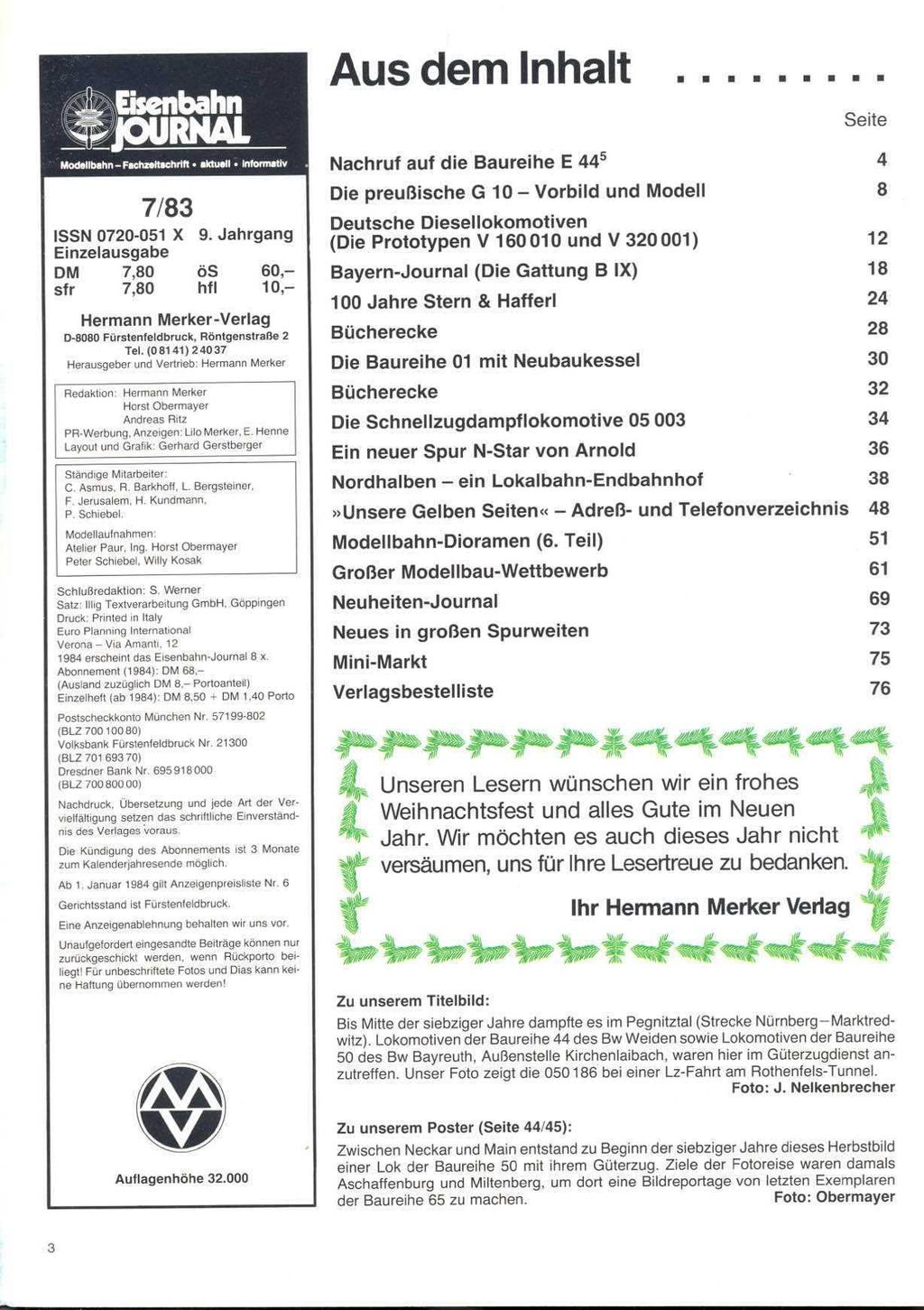 Ausdemlnhalt n n n n n n n n n Seite 7183 ;SN 0720-051 X 9. Jahrgang,inzelausgabe IM 7,80 ÖS 60,- fr 7,80 hfl lo,- Hermann Merker-Verlag D-EO80 Fürstenfeldbruck, Röntgenstraße 2 Tel.