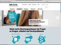 2 Suchtpolitische Entwicklung SafeZone seit April 2014 online Nationale Internetplattform SafeZone Mit «SafeZone» werden seit April 2014 im Auftrag des Bundesamtes für Gesundheit und unter der