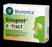 * Ø720 mg eingesetzte Pflanzenmischung in Sinupret