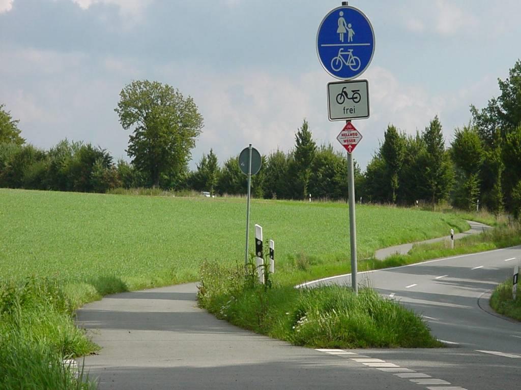 Radverkehrsführung in Landstraßen