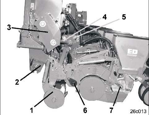 28 3.4 Antrieb Säaggregate Die Vereinzelungsscheiben der Säaggregate werden von den Antriebsrädern (Fig. 27/1) angetrieben über - den Kettentrieb (Fig.