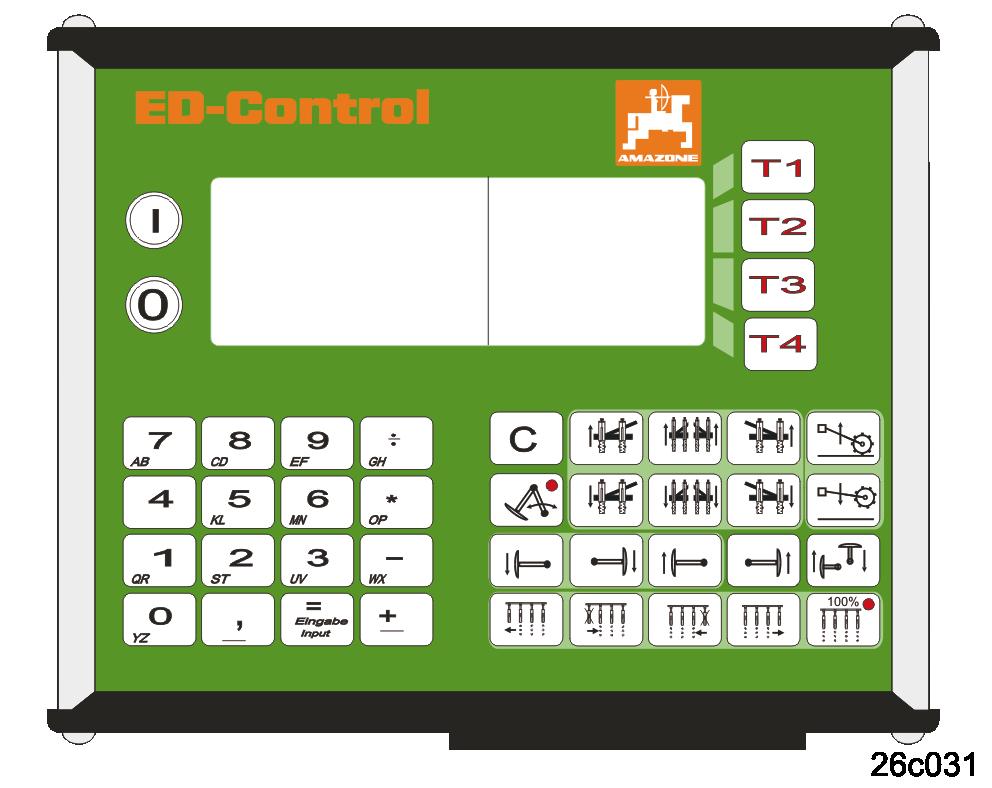 35 3.12 Elektronische Überwachung und Bedienung mit ED-Control ED-Control (Fig. 44) ist ein maschinenspezifisches Terminal das alle Funktionen des AMASCAN-Profi abdeckt.