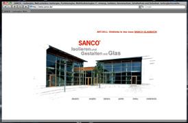 of marketing activities SANCO technical literature Glass Book, product data Handling of