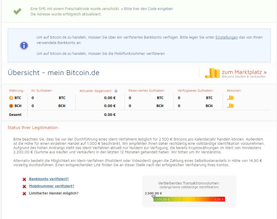 Bitte korrekte Daten eingeben, ansonsten ist kein Handel möglich! Bitte vor Abschluss nochmal alle Daten kontrollieren.