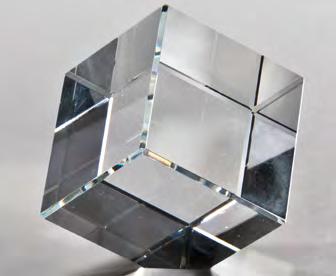 3er-Serie Kristallglasblock Konische