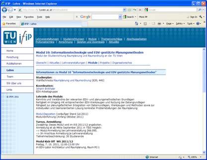 Modul-Website: www.ifip.tuwien.ac.
