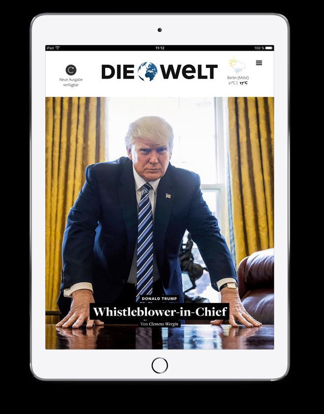 WELT Edition (App) Die digitale Abonnement Zeitung So liest man Zeitung heute: Relevante News, hervorragende Reportagen und eindrucksvolle Bilder auf dem