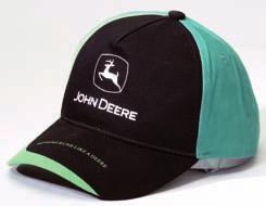 John Deere Logo in Grau vorne aufgestickt. Produkt Nr.