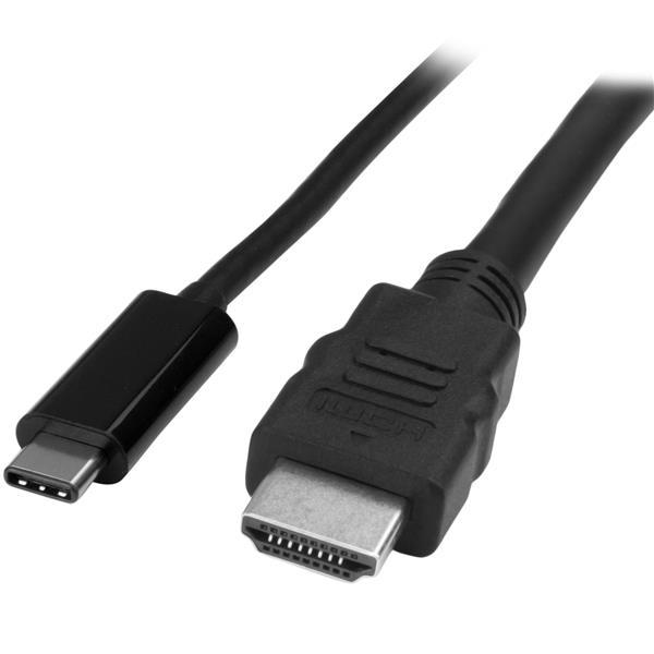USB-C auf HDMI Adapterkabel - 1m - 4K bei 30 Hz Product ID: CDP2HDMM1MB Dieses USB-C -zu-hdmi -Adapterkabel ist eine bequeme Lösung zum direkten Anschluss Ihres DisplayPort-über-USB-C -Gerätes an