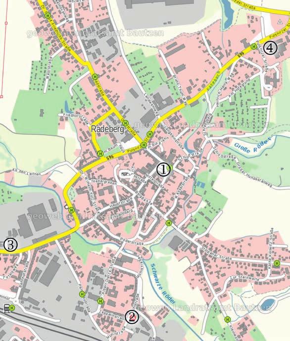 نقشه رادبرگ 1. دفتر نامنویسی انجمن شهرداری رادبرگ 19 17 Markt.
