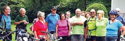 Zwei 83-jährige Mitglieder (Anni Riedler und Heinrich Plursch) bewältigten die Strecke mit Bravour und alle hatten viel Spaß beim Radeln. Und das Wetter war schön.