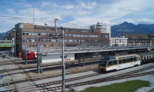 Bericht der Planungsregion Freiburg 13 Angebot Süd-Freiburg Mit der Umstellung auf Normalspur der Bahnlinie zwischen Bulle und Broc-Fabrik werden die RegioExpress-Züge aus Richtung Fribourg /