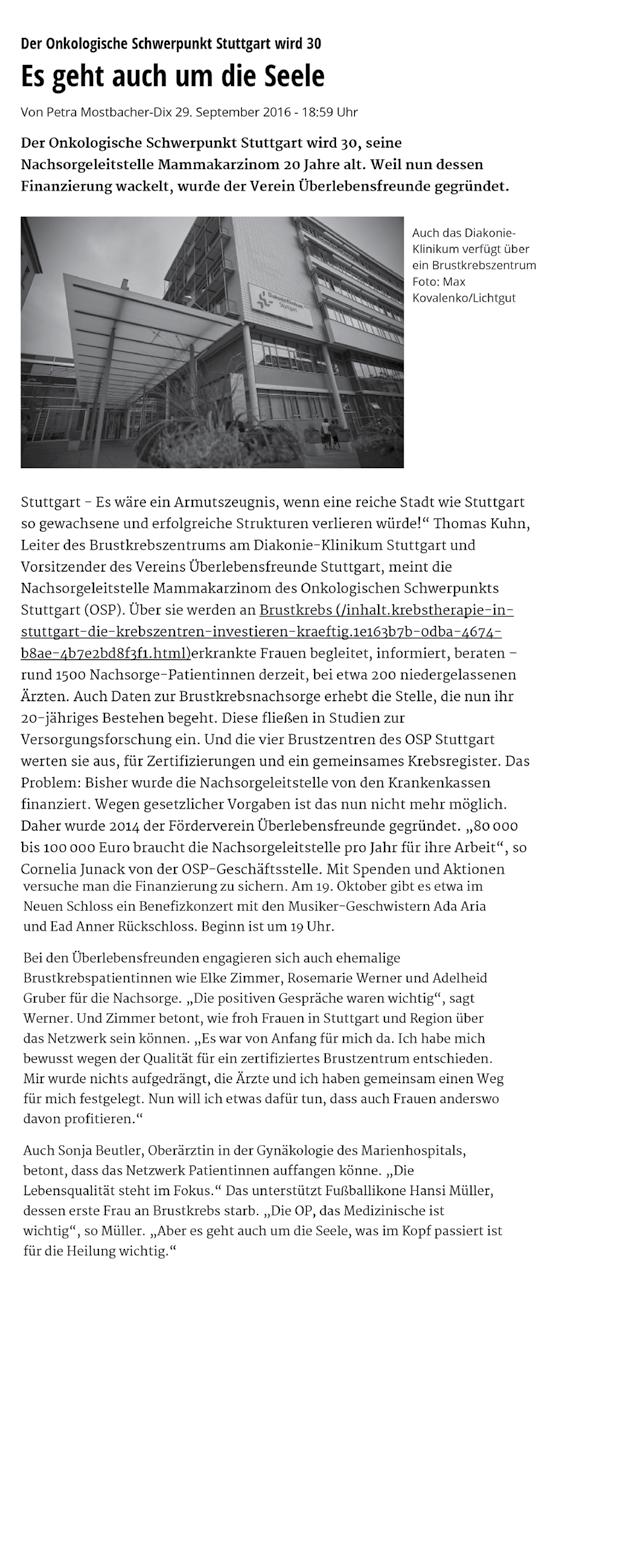 OSP in der Presse Stuttgarter