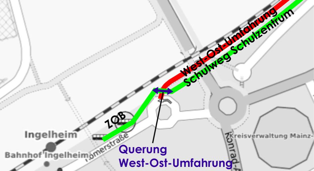 Leistungsfähigkeit für Fußgänger Seite 2 bahnhof (ZOB) Schulzentrum "Auf dem Gänzberg" zu Einschränkungen der Leistungsfähigkeit insbesondere hinsichtlich des nördlichen Knotenpunktarms