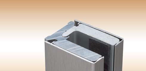 Verglasungsprofile Bornut Profillänge Belastbarkeit Glasstärke Art.-Nr. Aluminium 38 gebeizt silberfarbig eloxiert 5000 mm 40 kg / Laufmeter 8 mm 75 040.