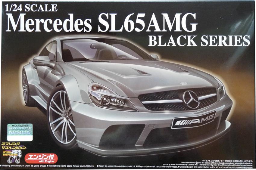 Mercedes-Benz SL65 AMG Black-Series, 1:24, Aoshima Bausatzbezeichnung Hersteller Artikelnummer Serie Maßstab Preis (ca.