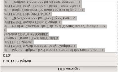 Obwohl Sie keine DTD-Datei in InCopy importieren können, stehen die DTD-Dateien, die Sie in InDesign importieren, bei der Bearbeitung des Textabschnitts in InCopy zur Verfügung.