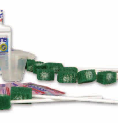 Saug-Dentips (grün), einzeln verpackt 10 unbehandelte DenTip (blau), einzeln verpackt 1 Biotène Mundlösung,